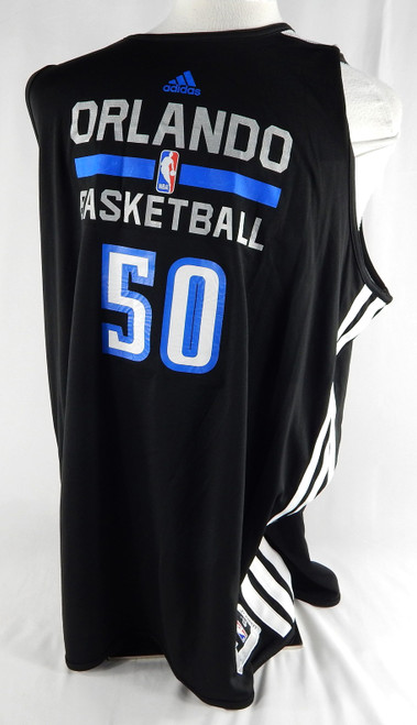 2013-14 Orlando Magic #50 Game Used Black Practice Jersey 4XL DP89425