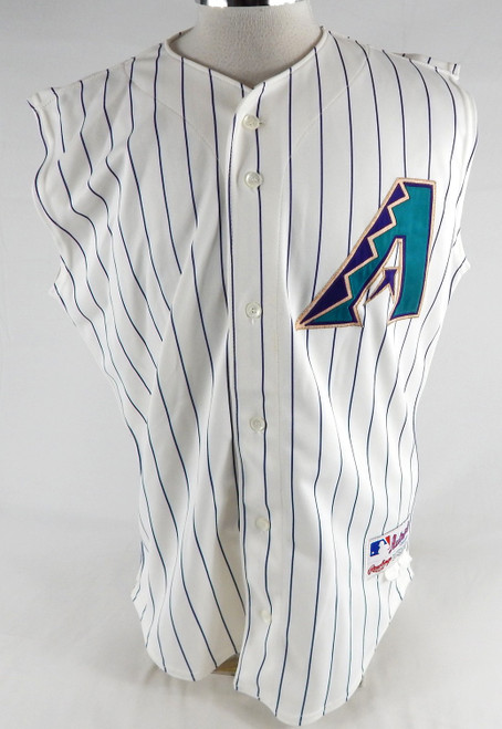 Arizona Diamondbacks Tony Womack #5 Game Used White Vest Jersey 468