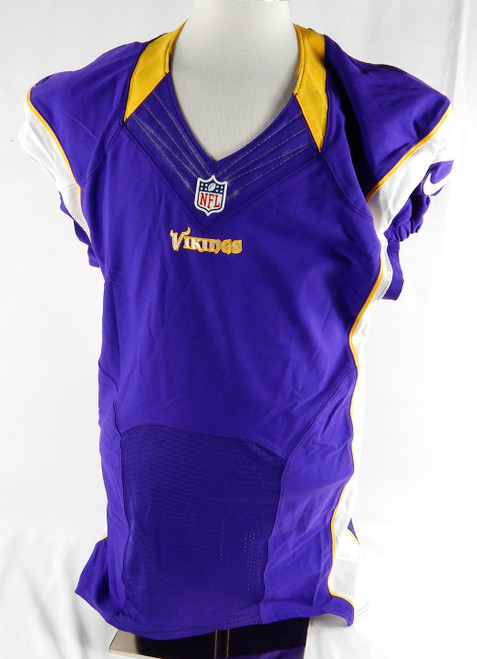 2012 Minnesota Vikings Blank Game Issued Purple Jersey 44 DP86535