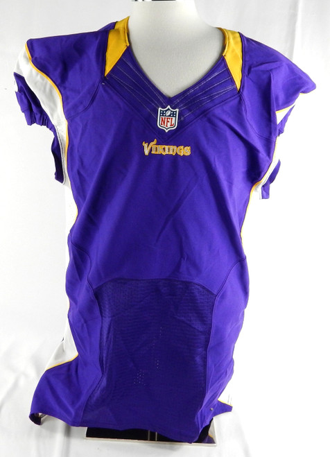 2012 Minnesota Vikings Blank Game Issued Purple Jersey 48 DP86536