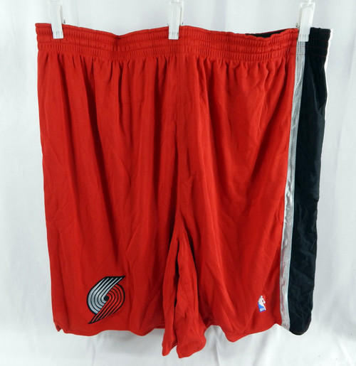 2002-03 Portland Trailblazers Game Issued Red Basketball Shorts Size 52 72