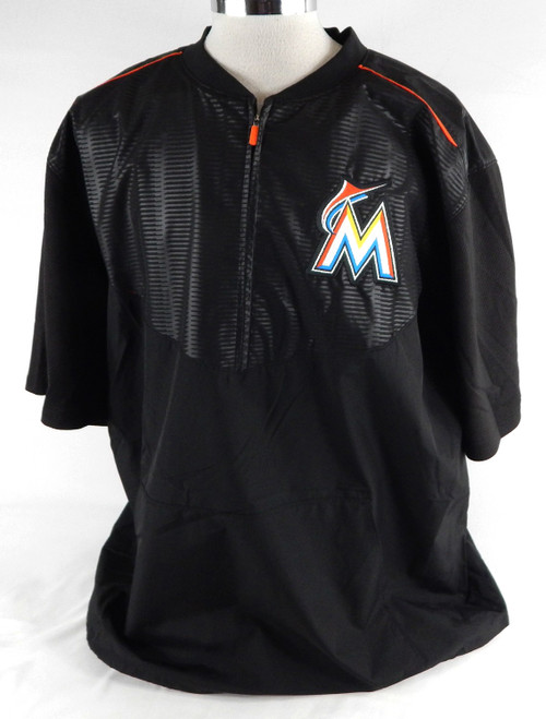Miami Marlins #41 Game Used Black Pullover Jersey 2XL 457