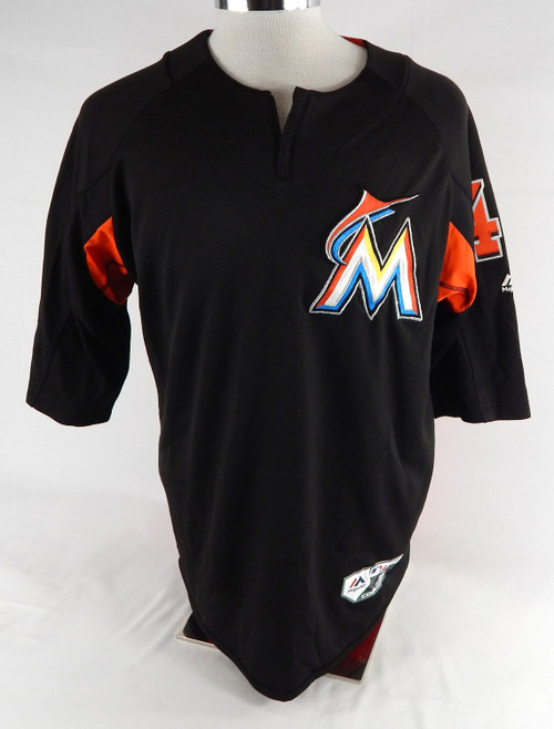 Miami Marlins Severino Gonzalez #48 Game Used Black Jersey Batting Practice L 6