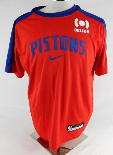 2024-25 Detroit Pistons Daniss Jenkins #24 Game Issued Red Shooting Shirt L 417