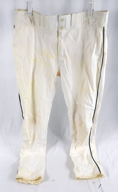 2000 Pittsburgh Pirates Game Used White Baseball Pants Size 36 734