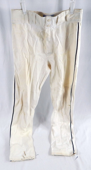1990s Florida Marlins #8 Game Used White Baseball Pants Size 34 731