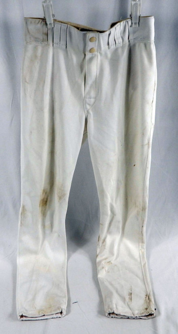1990s Pittsburgh Pirates Game Used White Baseball Pants Size 33 737