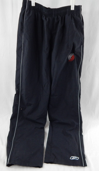 2004-06 Portland Trailblazers Team Issued Black Travel Pants M 041