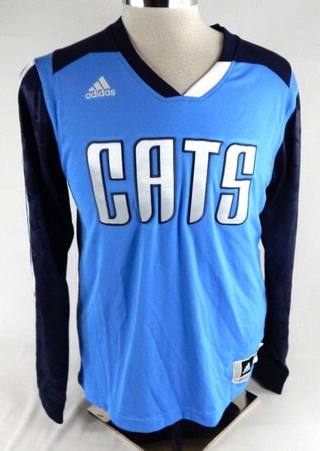 2013-14 Charlotte Bobcats Game Issued Navy Shooting Shirt M 186