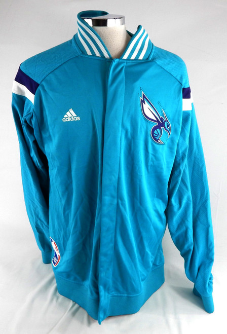 2014-15 Charlotte Hornets Jeff Taylor #44 Game Used Blue Warm Up Jacket L 184