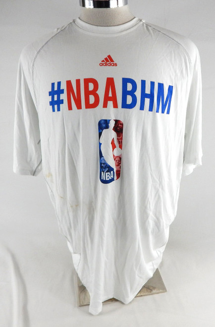 2012-13 Orlando Magic Tyrus Thomas #12 Game Used White Shirt Dream Big BHM XL 97