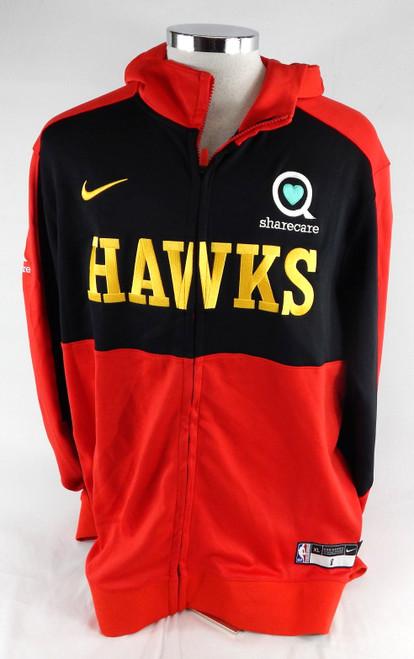2024-25 Atlanta Hawks David Roddy #8 Game Used Red Warm Up Jacket XL 942