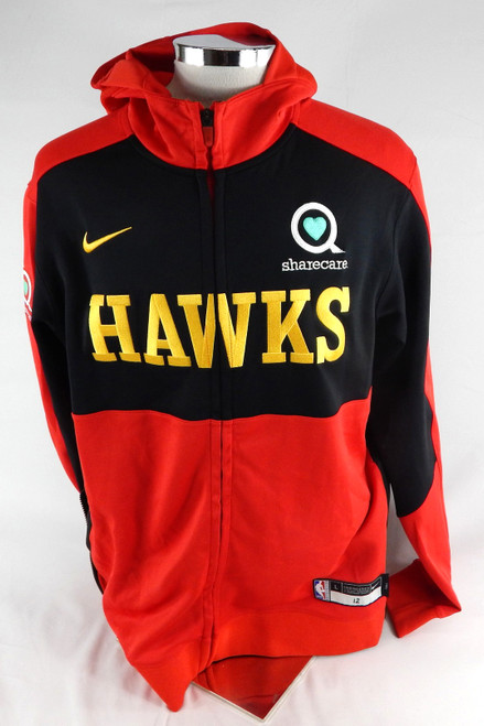 2024-25 Atlanta Hawks De"Andre Hunter #12 Game Used Red Warm Up Jacket L 943