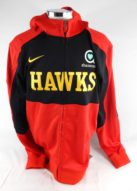 2024-25 Atlanta Hawks Clint Capela #15 Game Used Red Warm Up Jacket XL 948