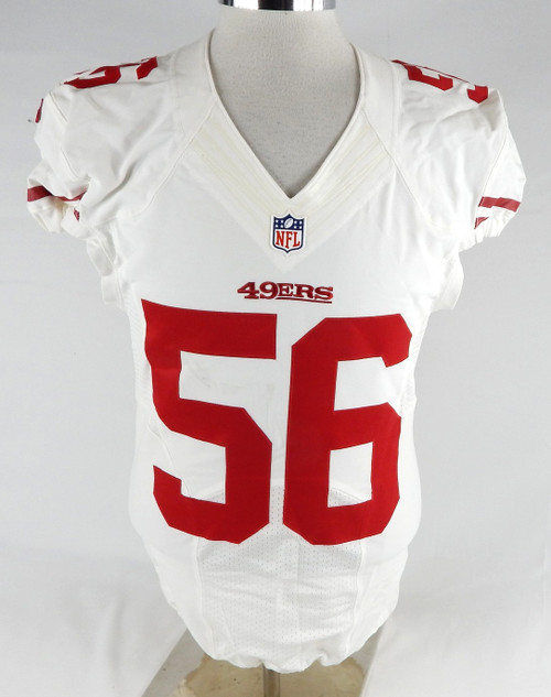 2012 San Francisco 49ers Tavares Gooden #56 Game Issued White Jersey 40 286