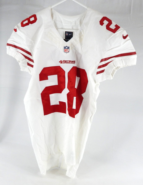 2013 San Francisco 49ers Dax Swanson #28 Game Issued White Jersey 40 307