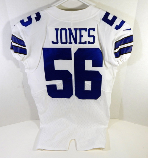 2018 Dallas Cowboys Datone Jones #56 Game Issued White Jersey 44 DP15494