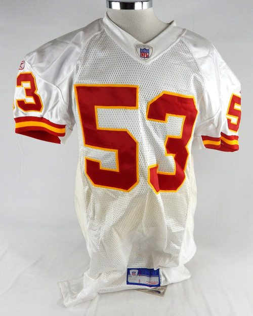 2004 Kansas City Chiefs Fred Jones #53 Game Issued White Jersey 50 994