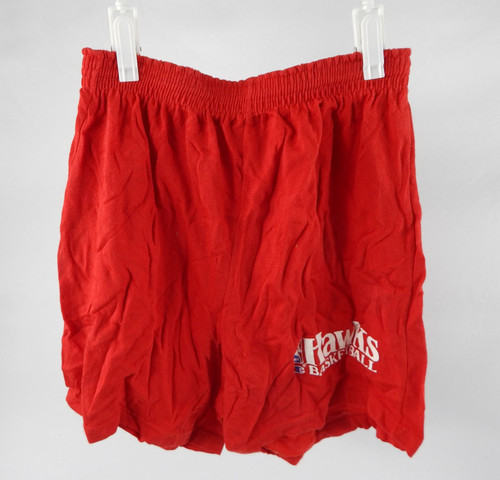 1990s Atlanta Hawks Game Issued Red Training Shorts XL 969