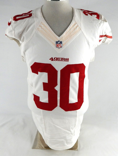 2014 San Francisco 49ers Leon McFadden #30 Game Used White Jersey 40 849