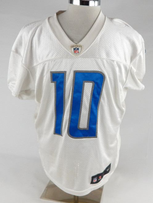 2021 Detroit Lions #10 Game Used White Practice Jersey 46 363