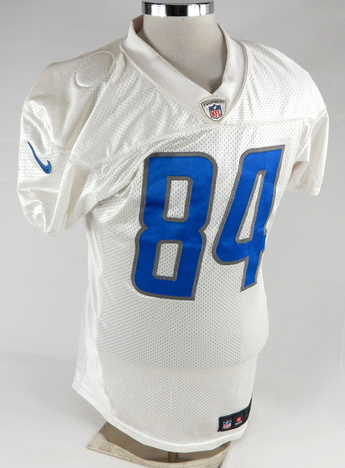 2015 Detroit Lions #84 Game Issued Pos Used White Practice Jersey 44 365