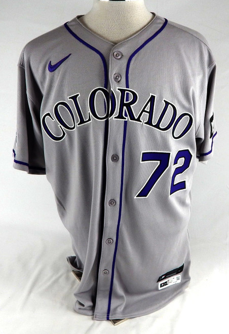 2025 Colorado Rockies Darryl Scott #72 Game Issued Grey Jersey 46 925