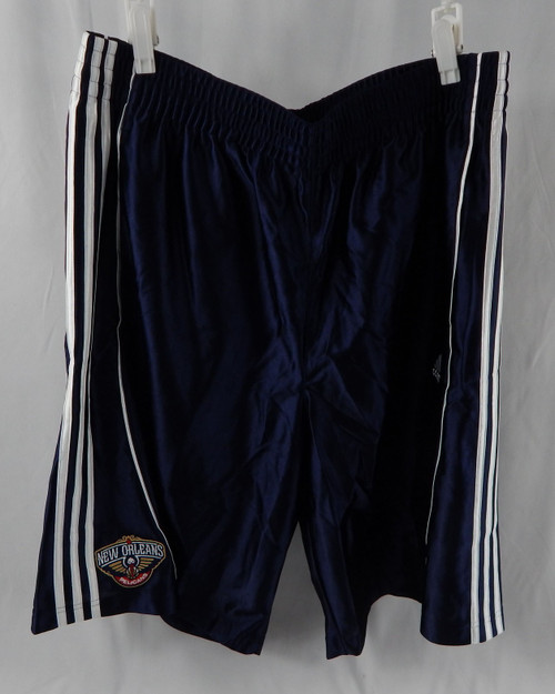 2014-15 New Orleans Pelicans Game Issued Navy Practice Shorts 2XL+2 022