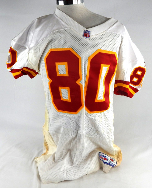 1997 Kansas City Chiefs #80 Game Issued White Jersey 46 989