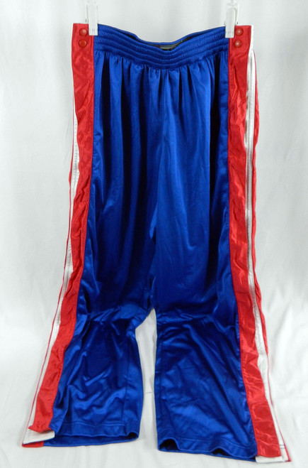 2001-04 Detroit Pistons Game Issued Blue Basketball Warm Up Pants 2XL 84