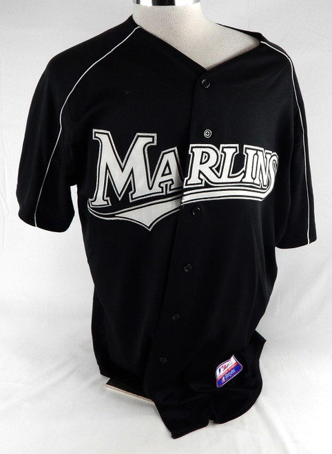 2003-06 Florida Marlins Mitchell #86 Game Used Black Jersey ST BP XL 074