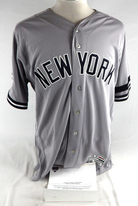 2017 New York Yankees Masahiro Tanaka #34 Game Used Grey Jersey PS Patch 46 127