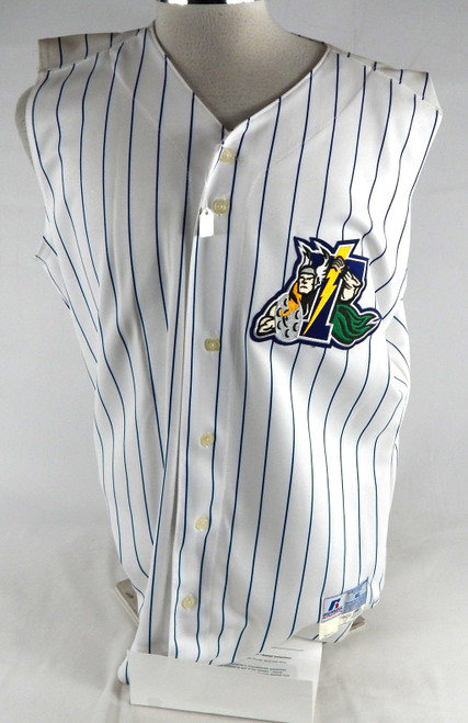 2005 Trenton Thunder Edwar Ramirez #47 Game Used White Vest Jersey 46 148