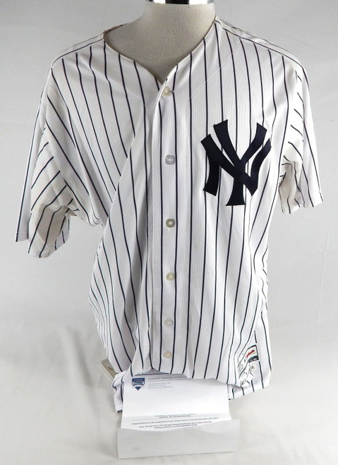 2019 New York Yankees Dermin Garcia #98 Game Used White Jersey ST Opening Day 9
