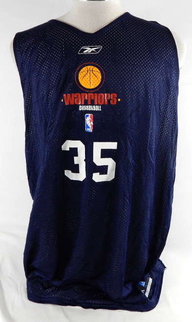 2002-06 Golden State Warriors #35 Game Used Navy Practice Jersey 3XL 208