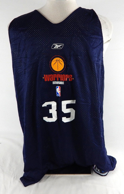 2002-06 Golden State Warriors #35 Game Used Navy Practice Jersey 2XL 211