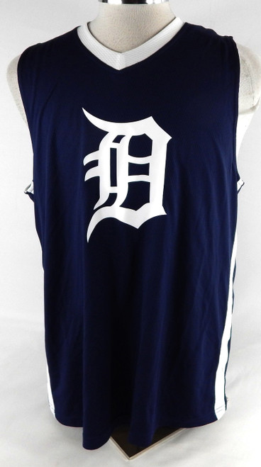 2025-26 Detroit Pistons Caris Levert #8 Game Used Navy Jersey Tigers Playoffs 8