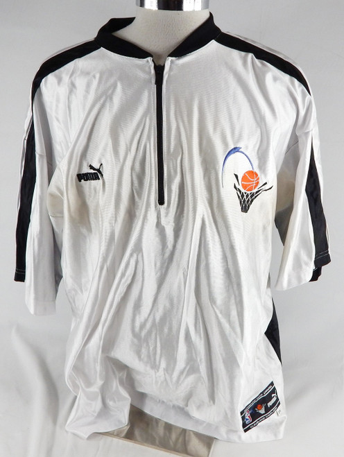 1999-01 Cleveland Cavaliers JR Reid #31 Game Used White Shooting Shirt 2XL 023