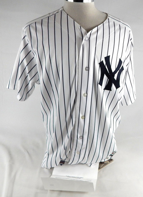 2018 New York Yankees Jonathan Holder #65 Game Used White Jersey ST Opening Day