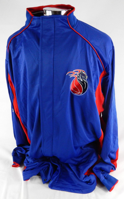 2004-05 Detroit Pistons Game Issued Navy Warmup Jacket 3XL 043