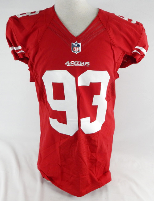 2015 San Francisco 49ers Ian Williams #93 Game Issued Red Jersey 46 883