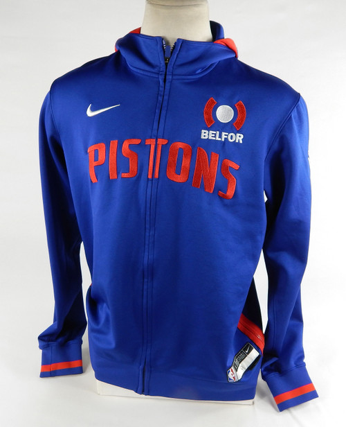 2023-24 Detroit Pistons Ausar Thompson #9 Game Used Blue Warm Up Jacket L 52