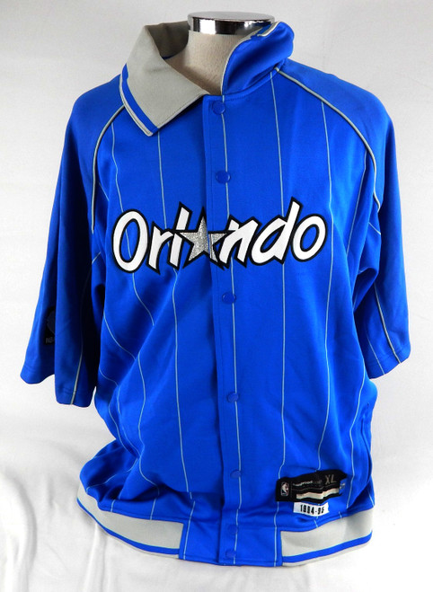 2004-05 Orlando Magic Game Issued Blue Shooting Shirt Hardwood Classic XL 579