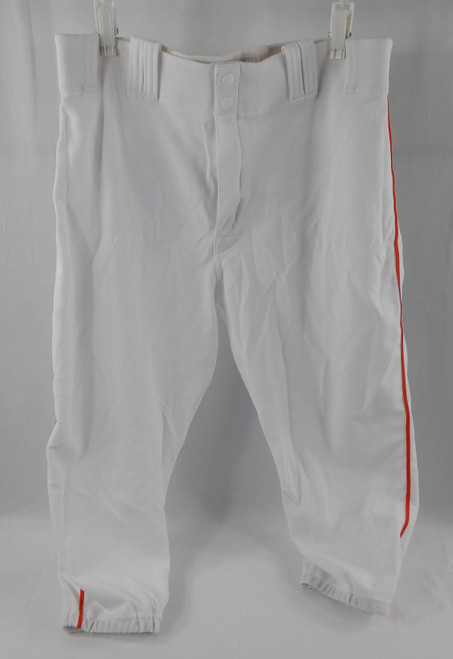 2021 Miami Marlins Greg Dobbs #29 Game Used White Pants 35-43-21 450