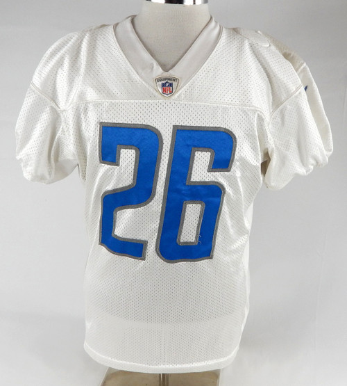 2018 Detroit Lions DeShawn Shead #26 Game Used White Practice Jersey 376