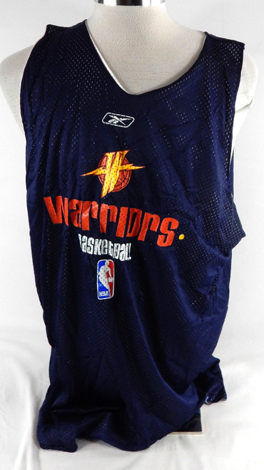 2002-06 Golden State Warriors #35 Game Used Navy Practice Jersey 2XL 212