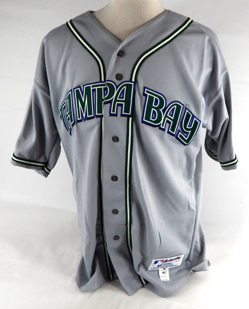 2001-04 Tampa Bay Devil Rays Blank Game Issued Grey Jersey 48 510