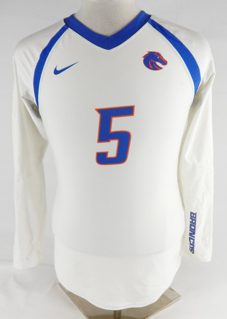 2022 Boise State Broncos #5 Game Used White Jersey Volleyball M 739