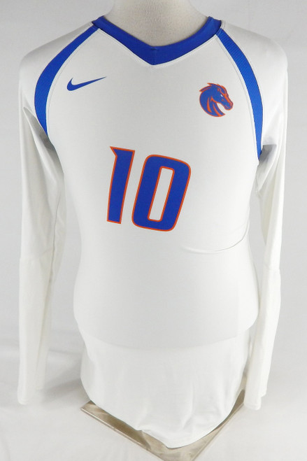 2022 Boise State Broncos #10 Game Used White Jersey Volleyball M 740