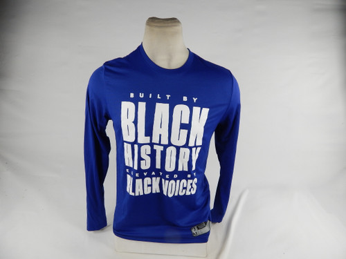 2023-24 Detroit Pistons Chimezie Metu #5 Game Used Blue Shooting Shirt BHM L 0